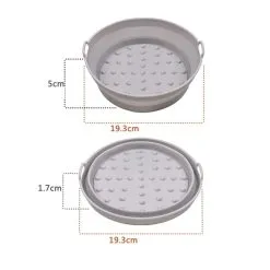 Silikonbricka Till Air Fryer - Rund 19,3cm 4 Silikonbricka Till Air Fryer - Rund 19,3cm -køkkenudstyr butik 100904 2