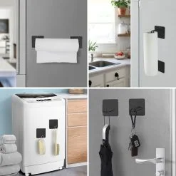 Hushållsrullehållare - Svart -køkkenudstyr butik 101282 2