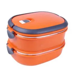 Dobbelt Madkasse I Stål - Kan Stables Vakuumfunktion -køkkenudstyr butik 55930 6