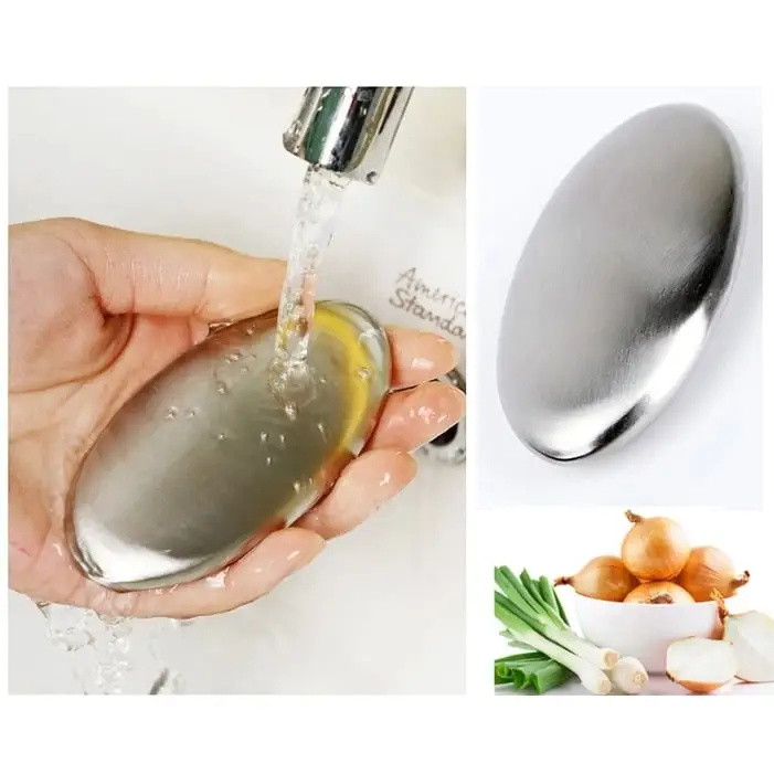 Stålsæbe - Rostfri Sæbe Fjerner Lugt Fra Hænderne 3 Stålsæbe - Rostfri Sæbe Fjerner Lugt Fra Hænderne - Billede 3