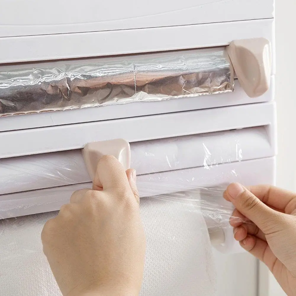 Vægholder For Plastfolie / Aluminiumsfolie & Køkkenrulle 3 Vægholder For Plastfolie / Aluminiumsfolie & Køkkenrulle - Billede 3