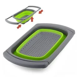 Sammenfoldeligt Dørslag Silikoen For Vasken / Køkkenvasken -køkkenudstyr butik 64934 3