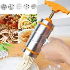 Nudelmaskine / Pastamaskine Med 5 Stk. Mundstykker