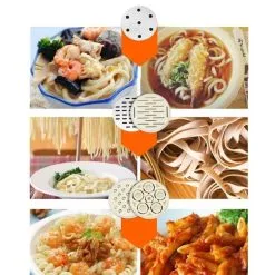 Nudelmaskine / Pastamaskine Med 5 Stk. Mundstykker -køkkenudstyr butik 65161 10