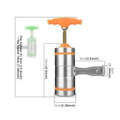 Nudelmaskine / Pastamaskine Med 5 Stk. Mundstykker -køkkenudstyr butik 65161 3