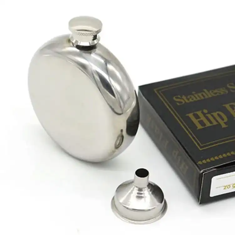 Lommelærke 150ml Oval Rustfrit Stål 2 Lommelærke 150ml Oval Rustfrit Stål - Billede 2