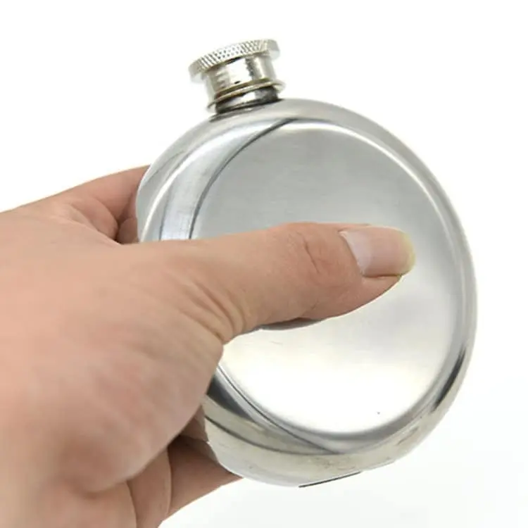 Lommelærke 150ml Oval Rustfrit Stål 4 Lommelærke 150ml Oval Rustfrit Stål - Billede 4