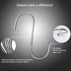 Multifunktionel S-krog 10-pak 9cm -køkkenudstyr butik 70740 3