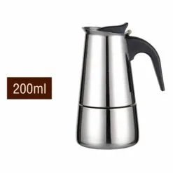 Espresso Kaffemaskine I Rustfrit Stål 200 Ml -køkkenudstyr butik 74453 1
