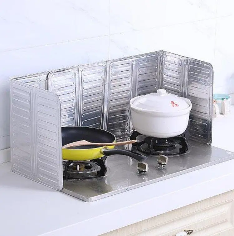 Stænkskåner Til Komfuret - Aluminium 2-pak 8 Stænkskåner Til Komfuret - Aluminium 2-pak - Billede 8