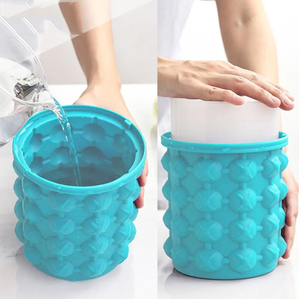 Ice Cube Maker - Isbeholder I Silikone 13,5 X 14,3 Cm 2 Ice Cube Maker - Isbeholder I Silikone 13,5 X 14,3 Cm - Billede 2