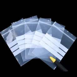 Zip-poser Med Etiketter 100-pak -køkkenudstyr butik 84027 3