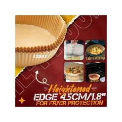 50-Pak Bagepapir Til Air Fryer 16 Cm -køkkenudstyr butik 91509 6