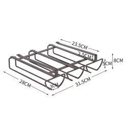 Vinglashænger 3 Rækker 5 Vinglashænger 3 Rækker -køkkenudstyr butik 93204 3