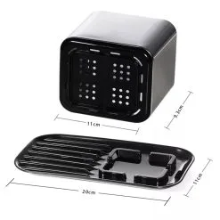 Stativ Til Opvasketilbehør - Sølvfarvet Og Sort -køkkenudstyr butik 94673 3