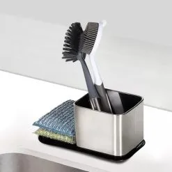 Stativ Til Opvasketilbehør - Sølvfarvet Og Sort -køkkenudstyr butik 94673 4