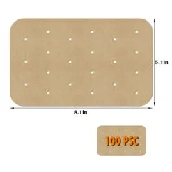 100-pak Bagepapir Til Air Fryer -køkkenudstyr butik 95930 3