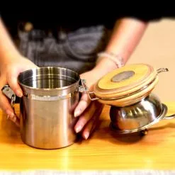 Kaffekvarn Med Förvaringsburk -køkkenudstyr butik 99799 3